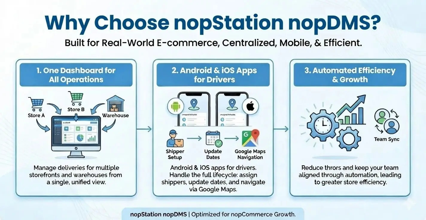 Why Choose nopStation nopDMS
